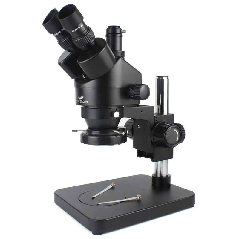 Trinocular Stereo Microscope 7X-45X - Phone PCB Soldering Repair Lab Industrial