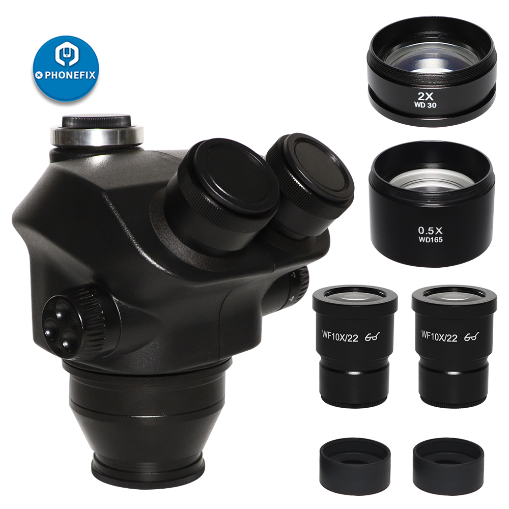 2020 Black 3.5X-90X 7X-45X Tri - Trinocular Stereo Microscope 7X-45X 评论和价格