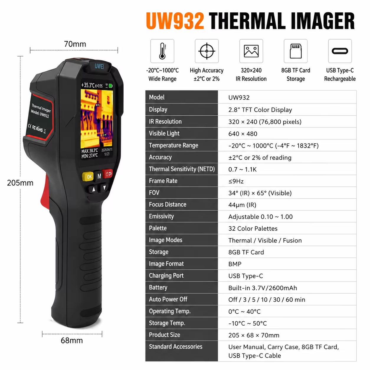Handheld Thermal Imager 32x32  - Thermal Imaging Camera Pcb Repair 评论和价格